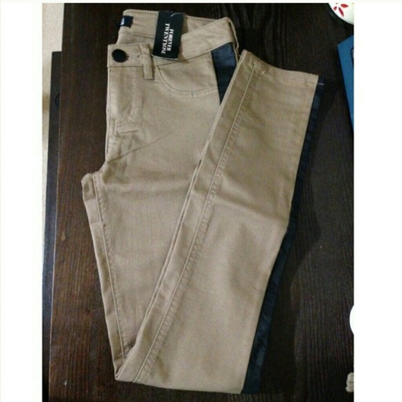 Forever 21 Khaki Skinny Tuxedo Pants - Picture 2 of 4