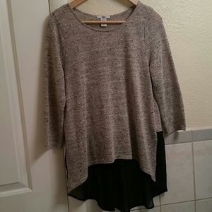 Grey High-low top