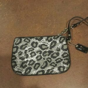 Limited Edition Coach Ocelot Animal Print Wristlet