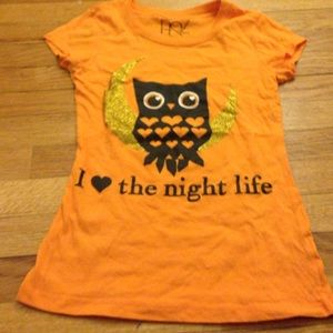 Target I heart the night life orange tee