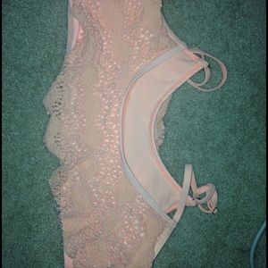 peach colored Bathing suit top