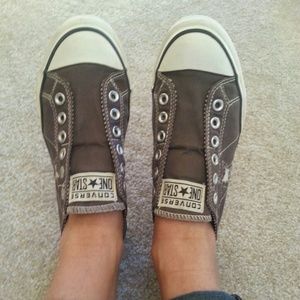 Laceless converse grey Outlet