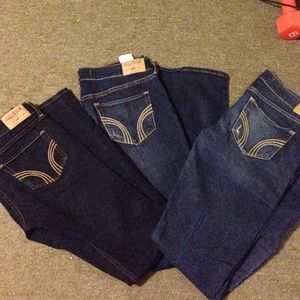 3 pairs of Hollister Jeans