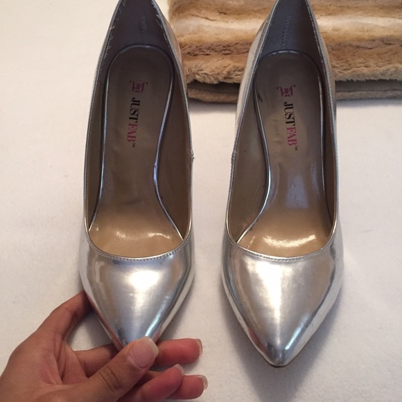 Silver High Heels