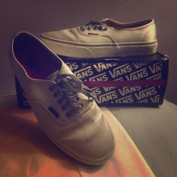 Vans Satin Silver Sneakers