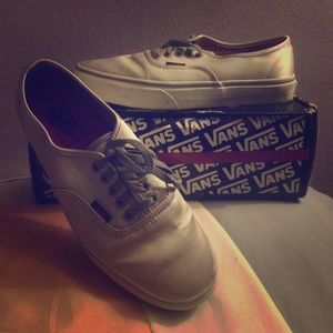 Vans Satin Silver Sneakers