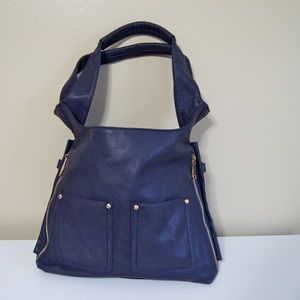 **REDUCED PRICE** Plum faux leather handbag