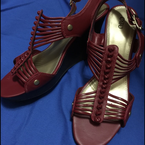 Cato strappy wedges 11w