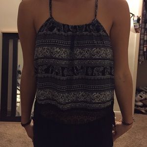T-back lace top