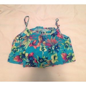 Tropical blue romper