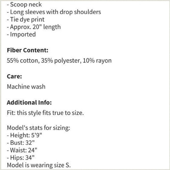 🔥STEAL* XS,S🔥Free People Tie-Dye Top - Picture 4 of 4