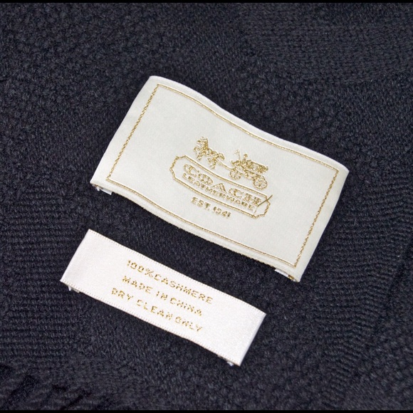 **REDUCED PRICE** Black Authentic Coach Scarf