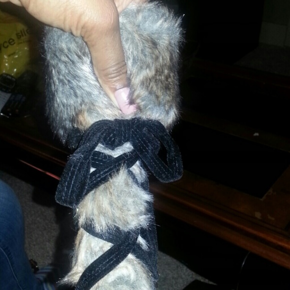 Faux suade boots - Picture 3 of 4