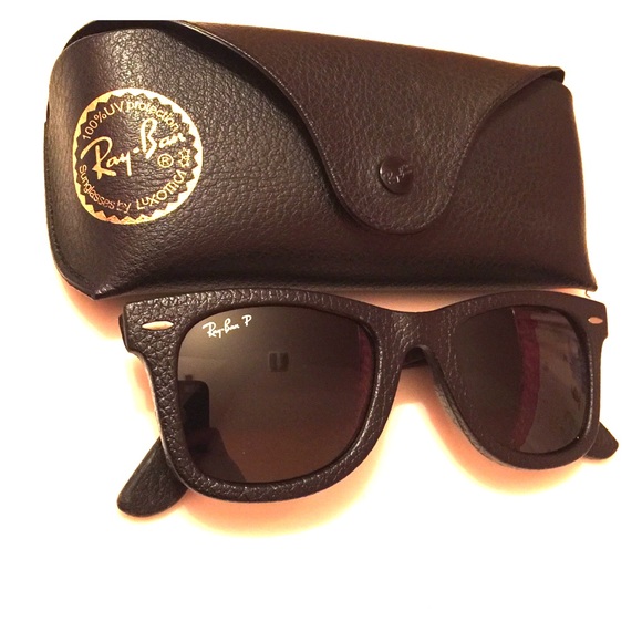 Ray-Ban Other - Men's #Rayban Sunglasses Leather Wayfarer **MINT**