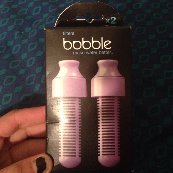 Two lavender bobble filters