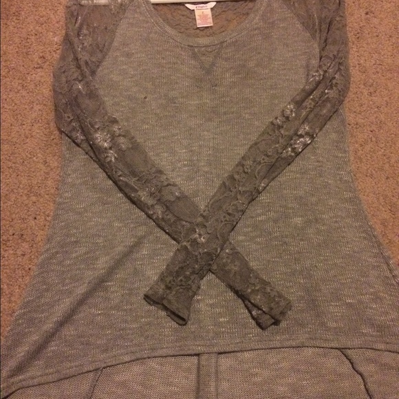 Grey Lace Shirt
