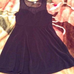 Black skater dress