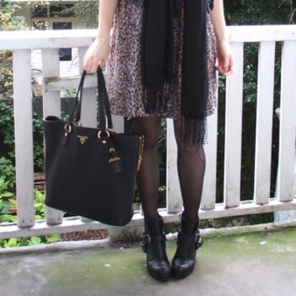 Black buckled booties