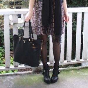 Black buckled booties