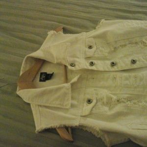 White Jean vest