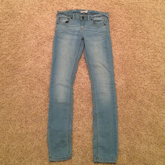 Faded Light Blue Denim Jeans