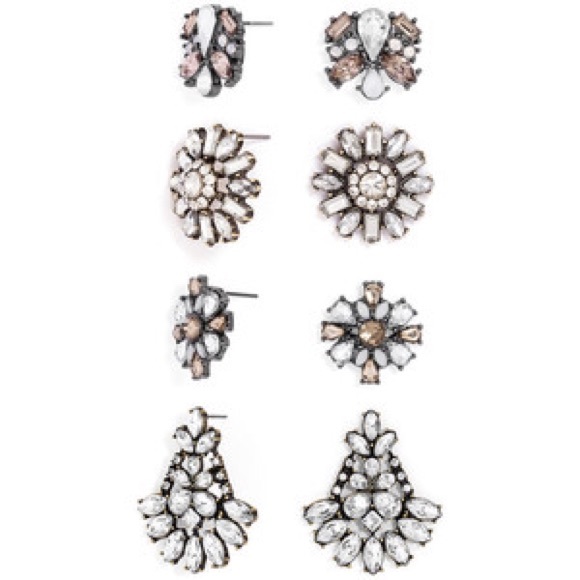 Baublebar sparkly 4 sets of earrings - great gift