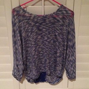 Blue Sweater with Cute back