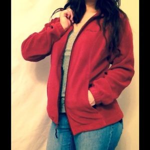 red Columbia jacket