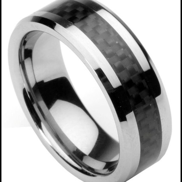 Men's size 7 PERFECT CONDITION carbon ring!!