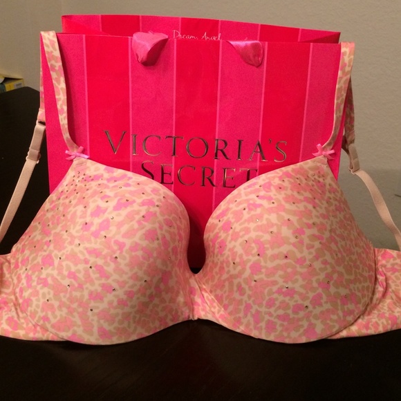 VS Sparkly Spring Leopard Bra
