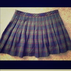 GAP plaid pleased mini skirt