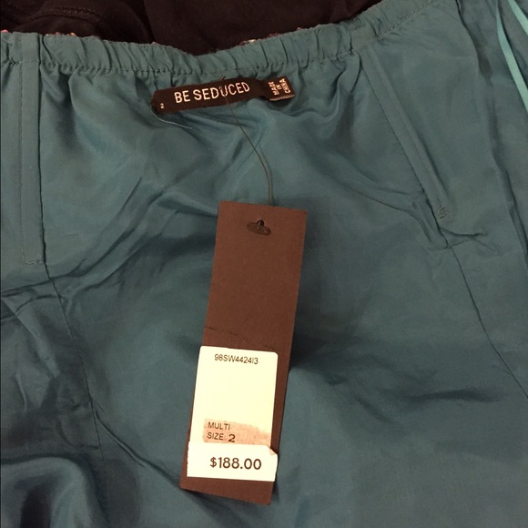 Body Con Strapless Silk Plaid Dress - Picture 4 of 4