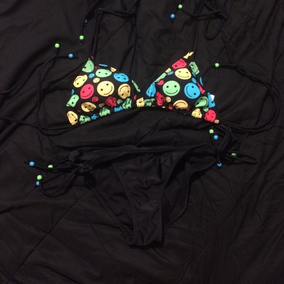 Body Rage smiley face bikini