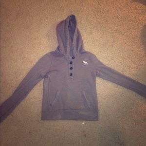 half button up abercombie hoodie