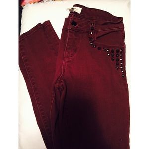 F21 Maroon pants