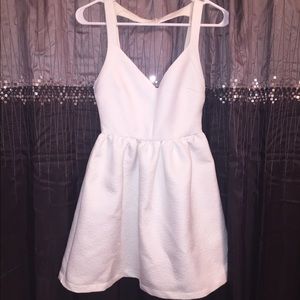 White Flared Dress