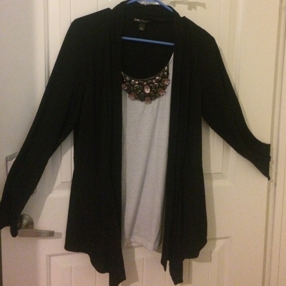 Long sleeve top with jeweled collar - Picture 1 of 3