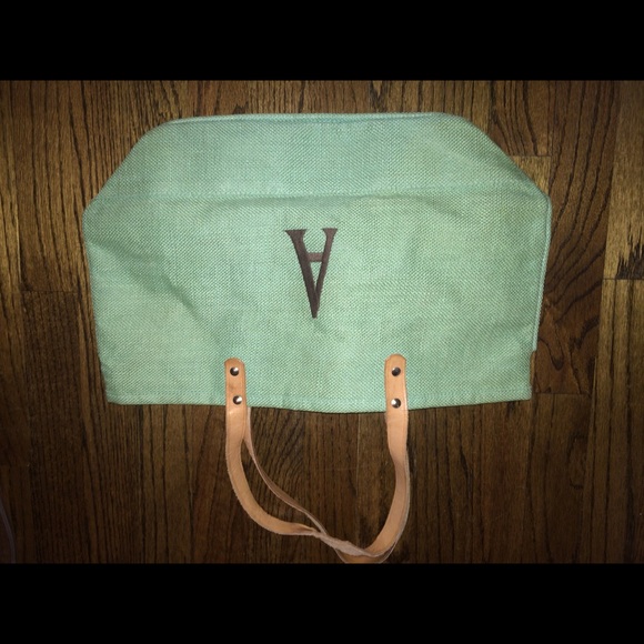 Burlap monogram bag - Picture 1 of 1