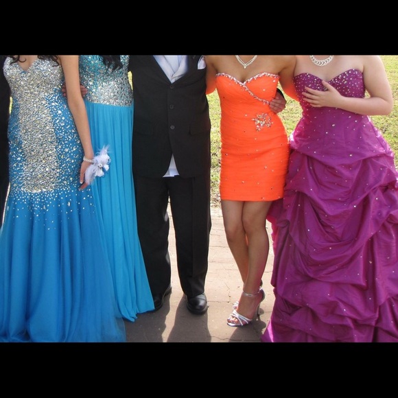 All of these dresses except the Orange one!
