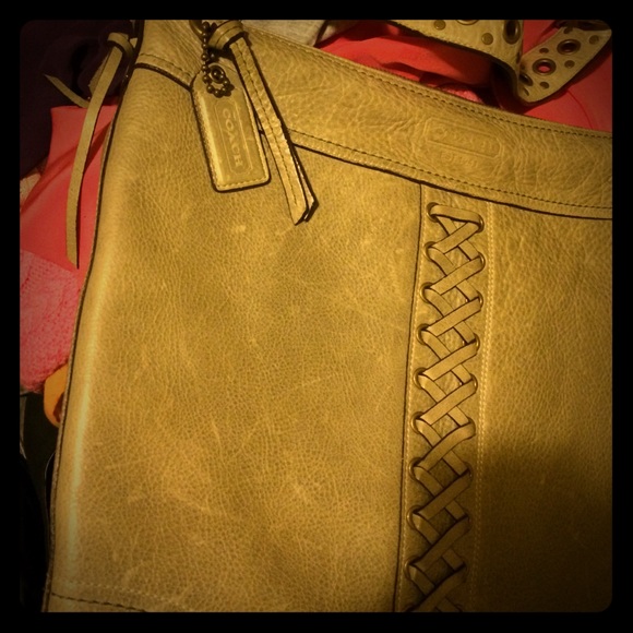 Genuine green Coach bag