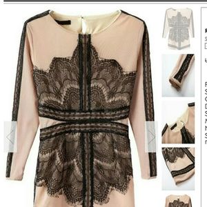 New nude and black dress