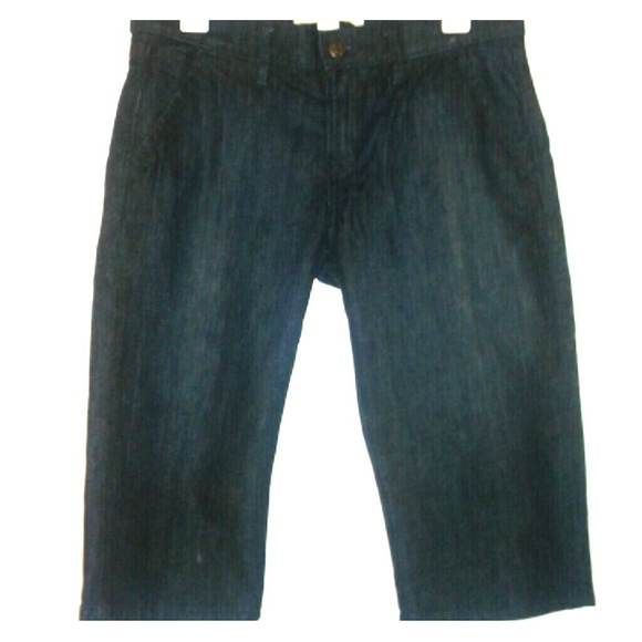 Dark Wash Denim Capris