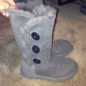 Authentic bailey triple button grey UGG boots- 6