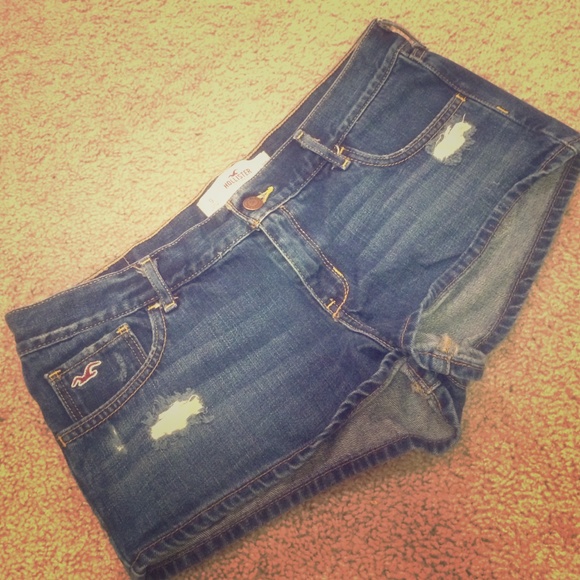 Hollister Distressed Jeans Shorts