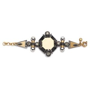 J crew metal medallion bracelet