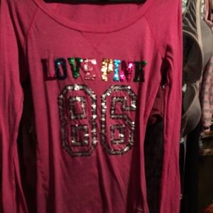 Victoria's Secret pink bling long sleeve