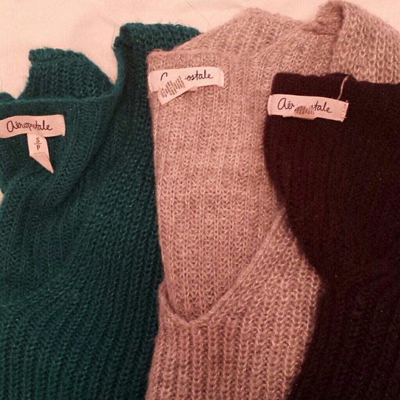 Aeropostale sweatshirts blue gray and black