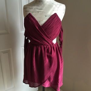 Tobi burgundy dress