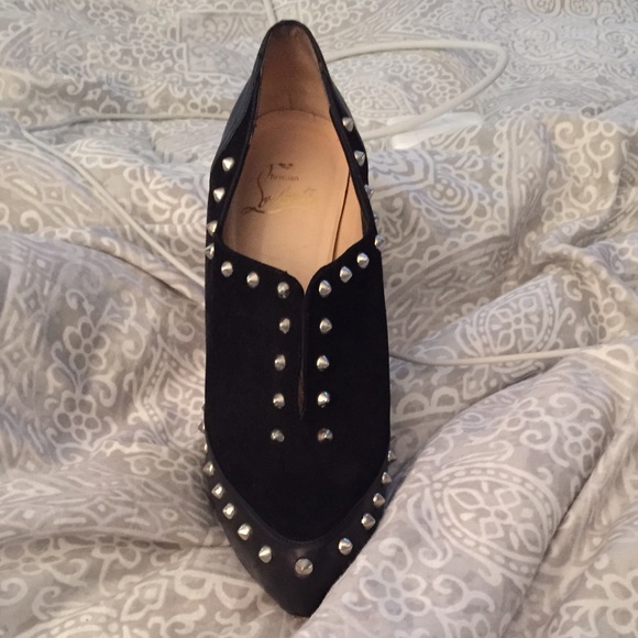 Christian louboutin spike booties