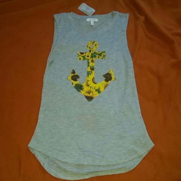 ⚓🌻 SALE🌻⚓ Sunflower anchor shirt